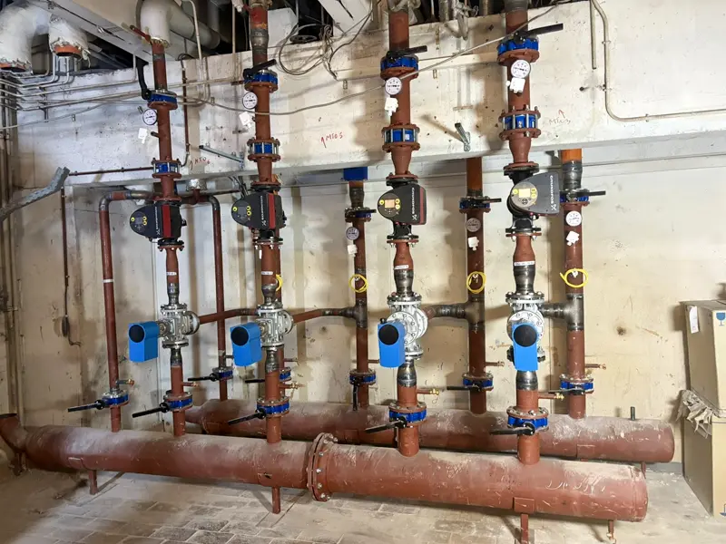 Nouvelle installation d'un chauffage central