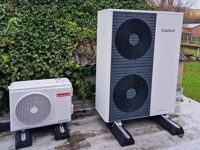 Installation d'une pompe à chaleur de la marque Vaillant