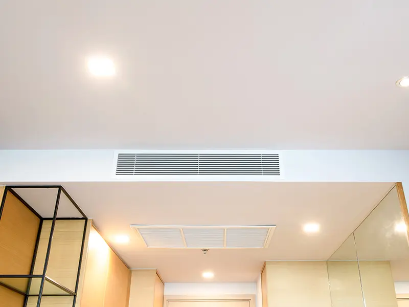 Installation d'une ventilation dans un espace de vie